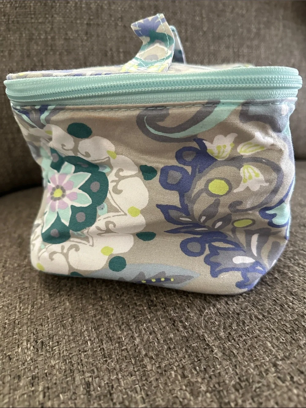 PB Teen Pottery Barn Paisley Floral Train Case Makeup Bag Travel Cosmetic